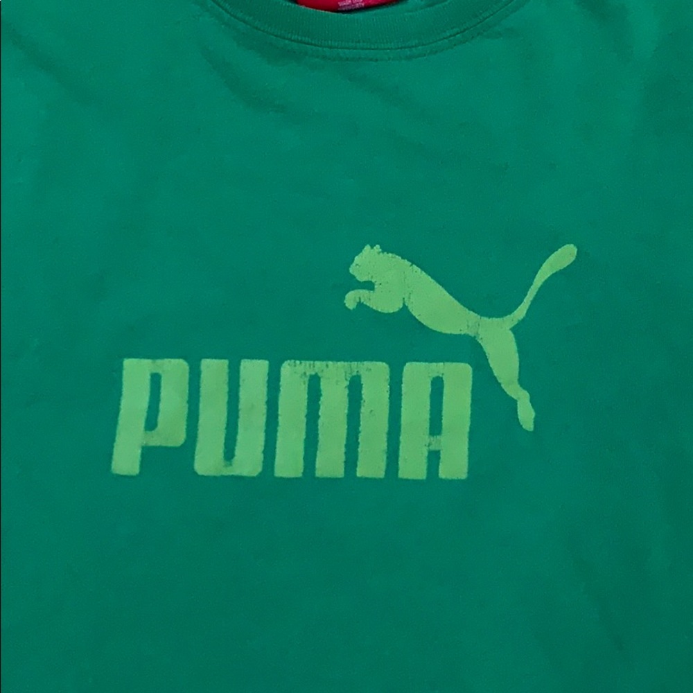 Green puma t shirt